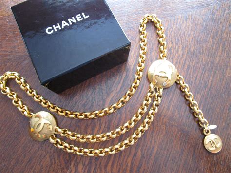 chanel vintage gold belt|authentic Chanel belt.